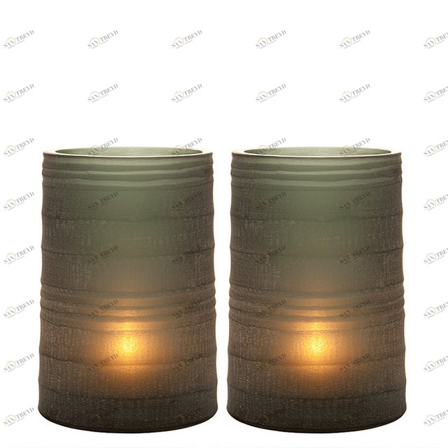 Подсвечники стеклянные 2 шт сине-зеленые Menardi Sapphire S от Eichholtz EICHHOLTZ EICHHOLTZ 060411 Зеленый;синий 