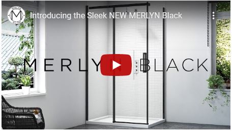 Дверь душевая для установки с боковой панелью BLKBH900REC Merlyn Black Черный  - Вид №4