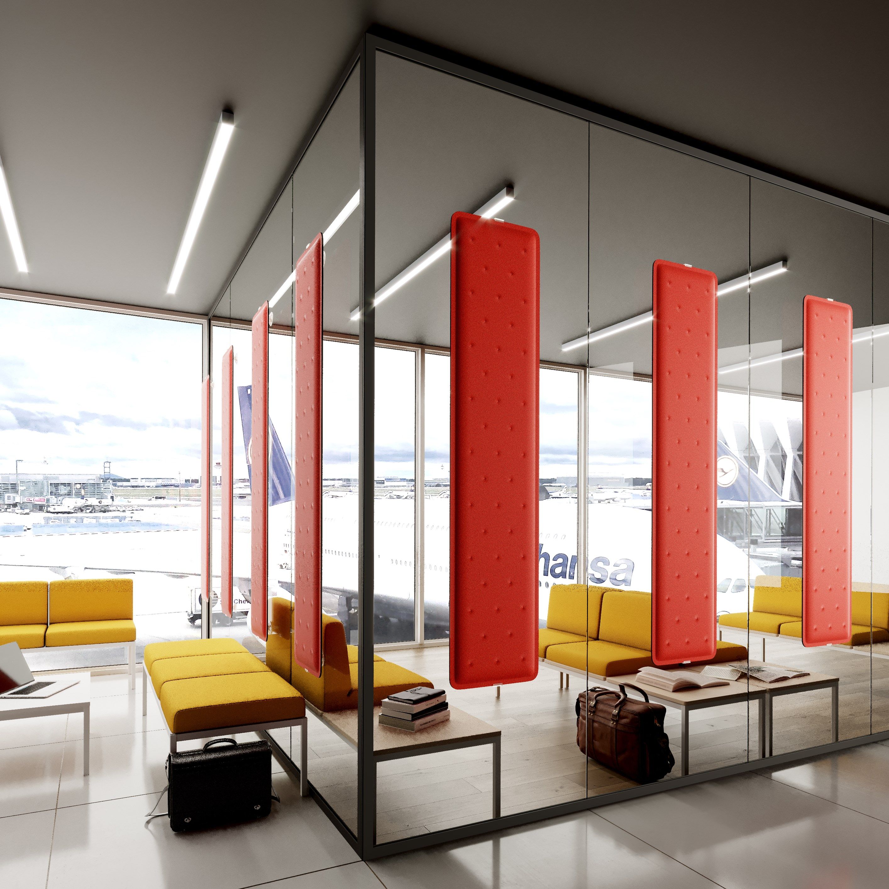 Акустическая панель в Trevira® CS Steelbox by Metalway ARCH-00053738 - Вид №1