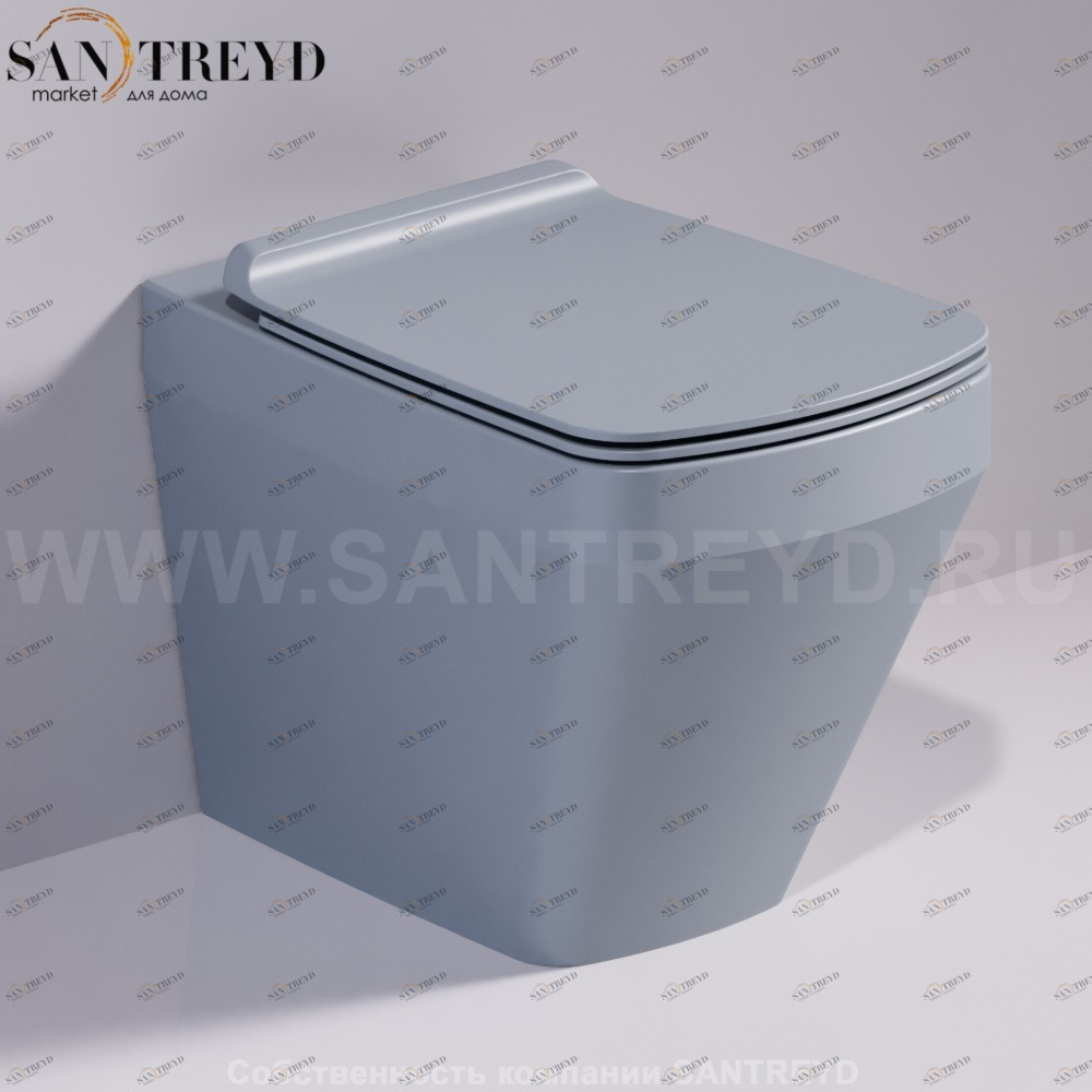 VI01CEMENTOMATT Приставной унитаз напольный Белый Simas Baden Baden Италия