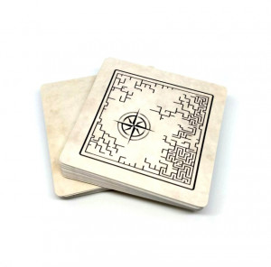 05PB046 Набор пустых карт под старую карту, с рубашкой, матовая ламинация, бежевый 50 шт. 50 г Пандора Бокс Студио