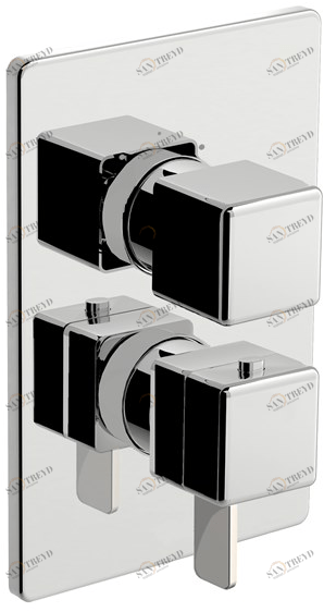 Fir Italia Смеситель для душа с переключателем и тарелкой New playone 90 8580198