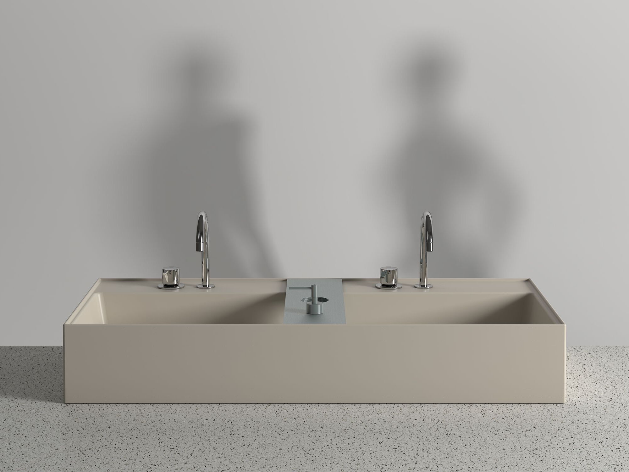 Керамическая прямоугольная двойная раковина Domus Falerii Lavatrucco ARCH-00095842 - Вид №1