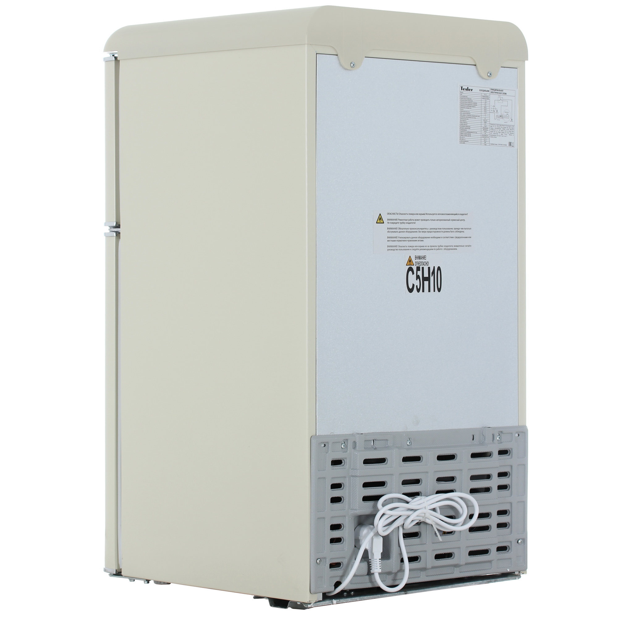 9115139 Холодильник компактный   Tesler RT-97 бежевый STDN-0055374 - Вид №4