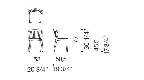 Штабелируемый стул из ясеня CAPPELLINI Newood ARCH-00008830 - Вид №7