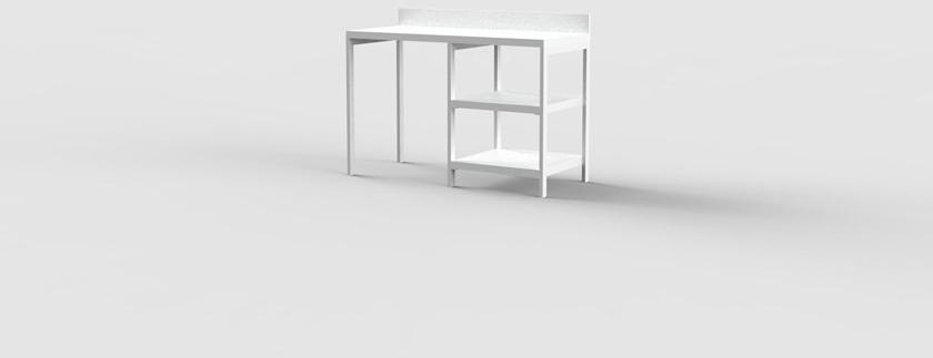 Mobilspazio Прямоугольный стол с полками для гостиниц Urban sun-id-1471606 - Вид №6