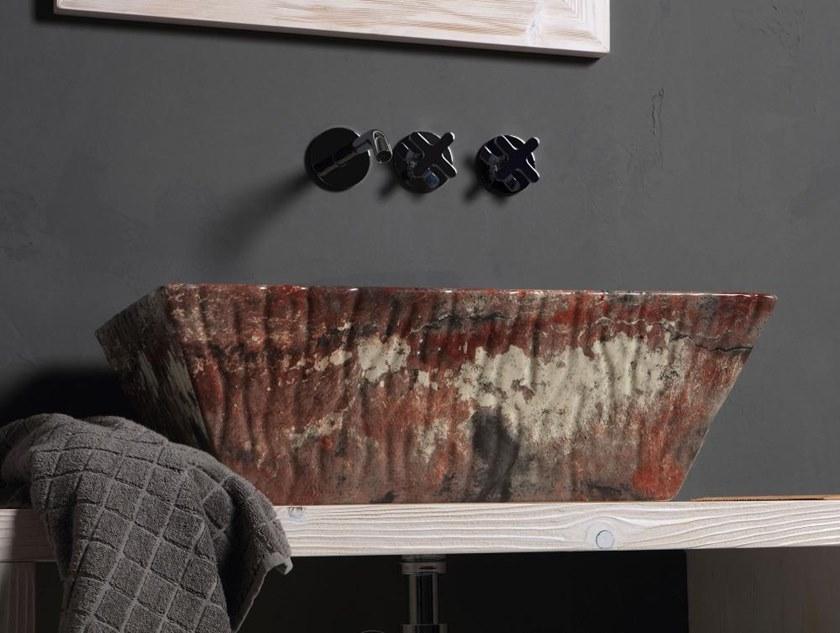 Ptr01r Подвесная раковина настенная овальная Horganica Pietra белая - Вид №27