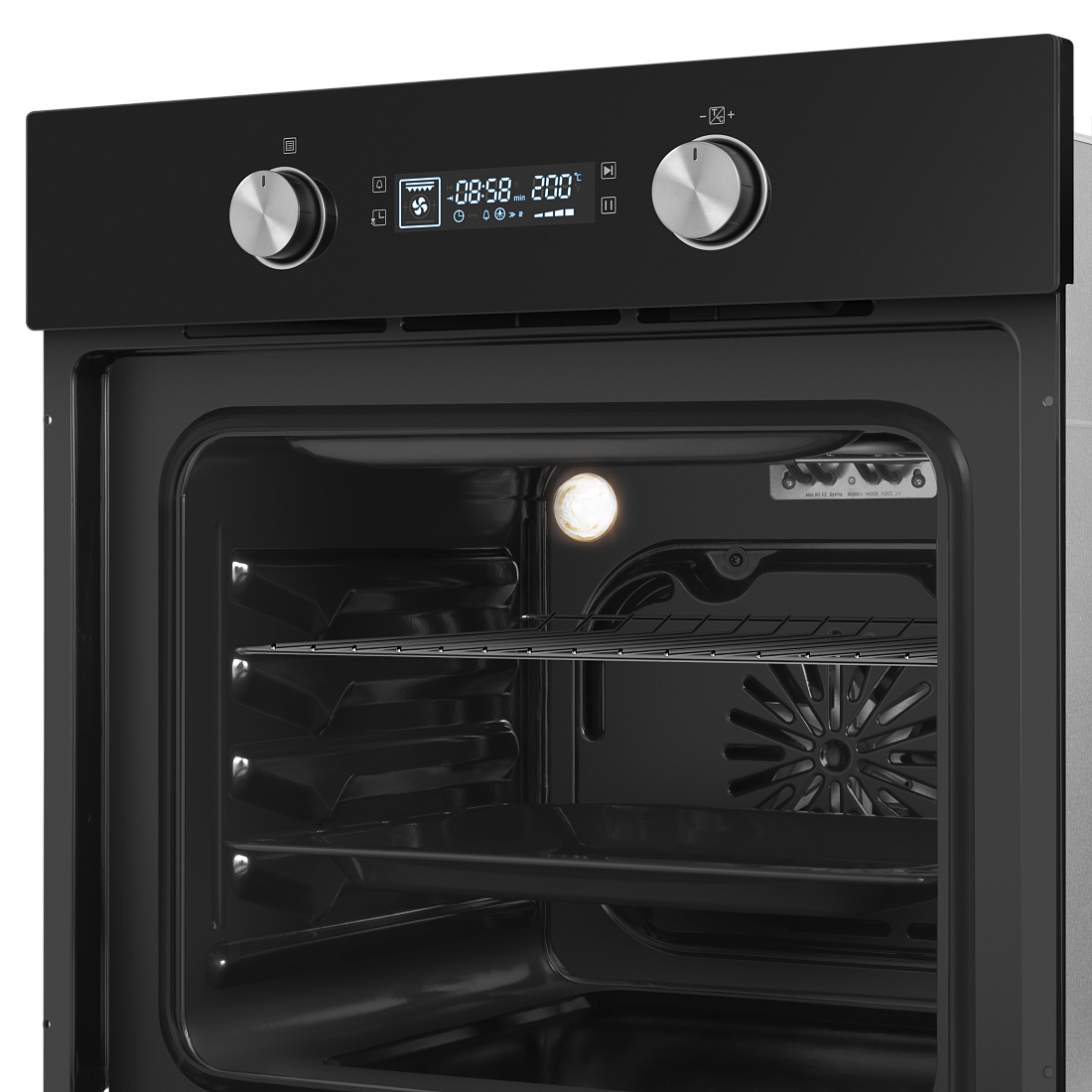 9100950 Электрический духовой шкаф HOMSair OEM606BK черный STDN-0100192 - Вид №7