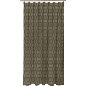 Штора на ленте Berolle, 200x280 см, геометрия, цвет коричневый 82342414 STLM-2209681