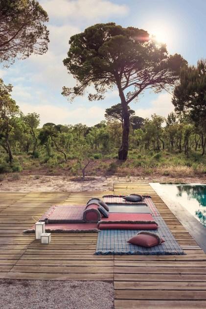 GAN Однотонный прямоугольный коврик из полипропилена для улицы Garden layers sun-id-1433150 - Вид №8