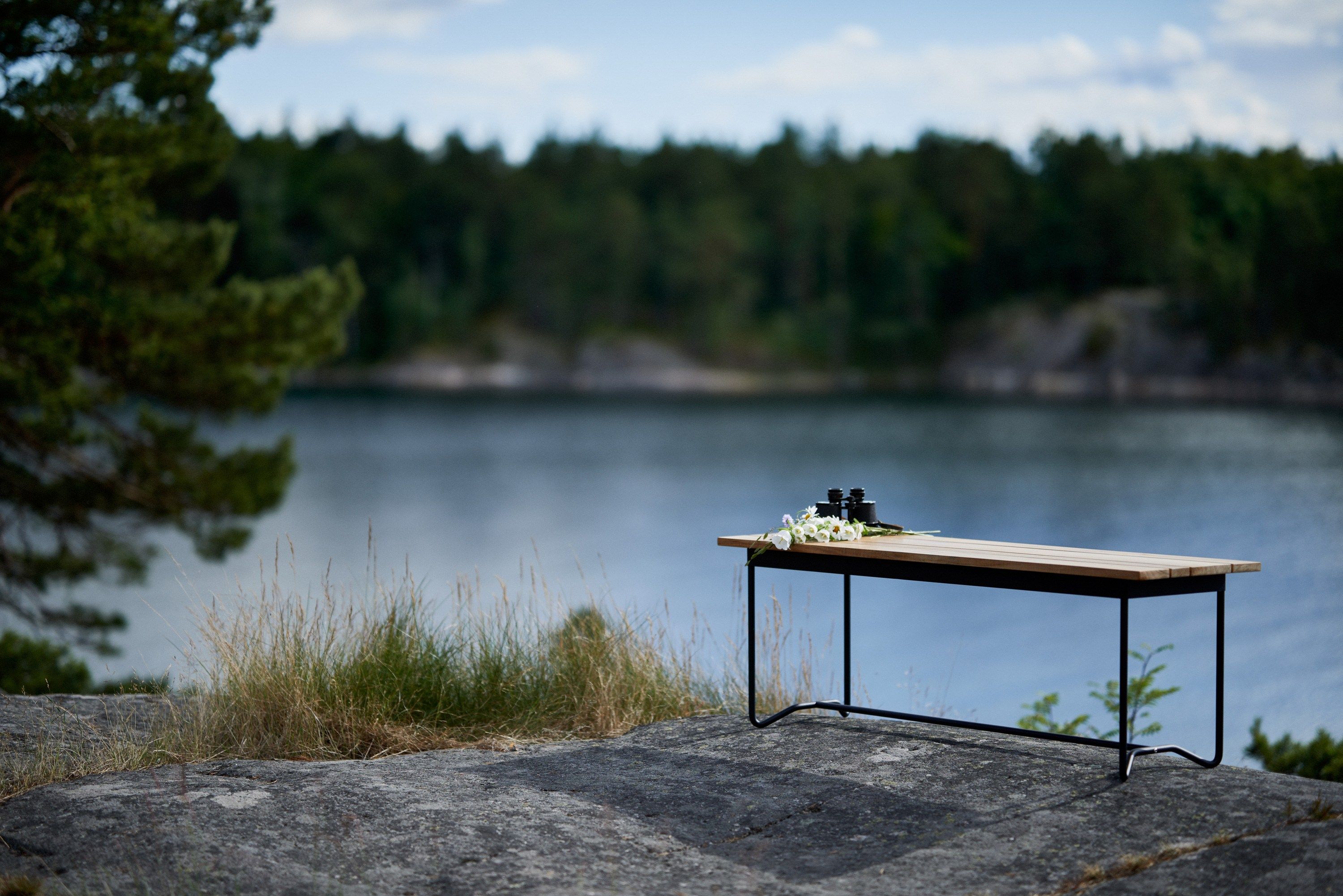 Садовая скамейка из тикового дерева Skargaarden Grinda ARCH-00146363 - Вид №5