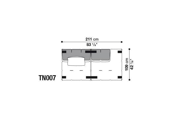 Секционный диван из ткани B&B Italia Tufty-Too ARCH-00095690 - Вид №21