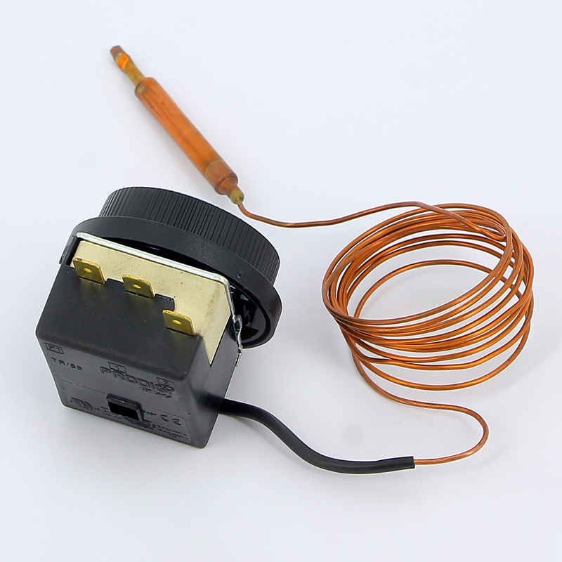 Термостат регулировочный капиллярный 16А, 400В EMMETI с трубкой 1500мм 02016016 - Вид №2