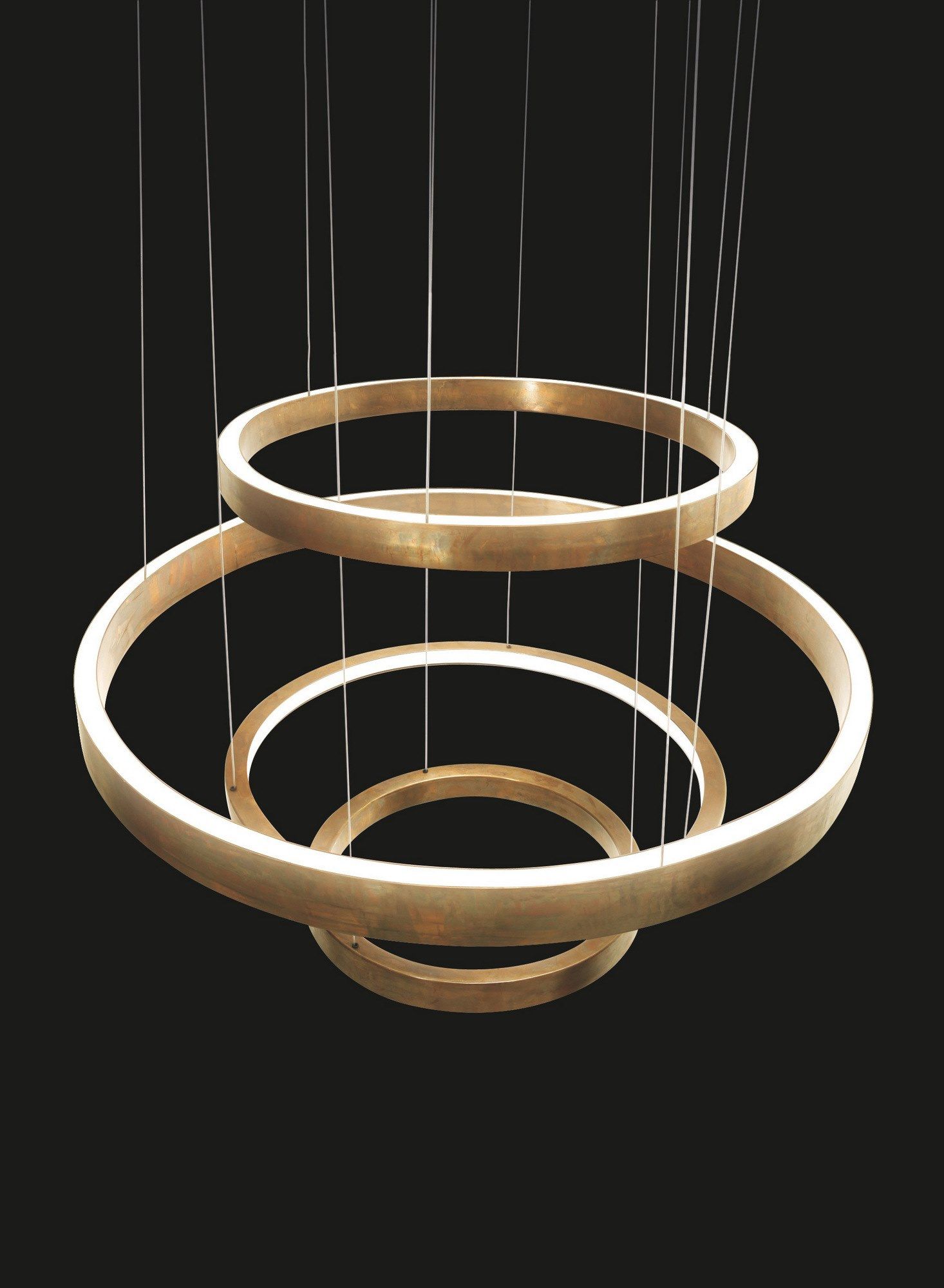 Латунь затемнения светодиодный подвесной светильник Henge Light Rings ARCH-00092192 - Вид №1