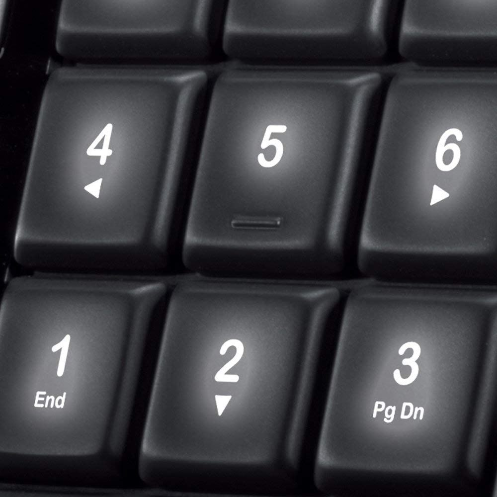 920-002395 Keyboard wireless illuminated k800 (usb, fm, 4 multimedia btn, low profile) retail Logitech Santreyd  - Вид №4