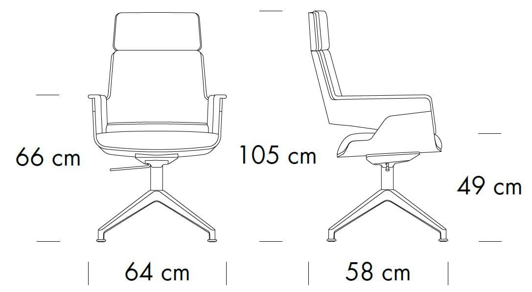 Мягкий стул с высокой спинкой THONET S 840 ARCH-00040558 - Вид №1