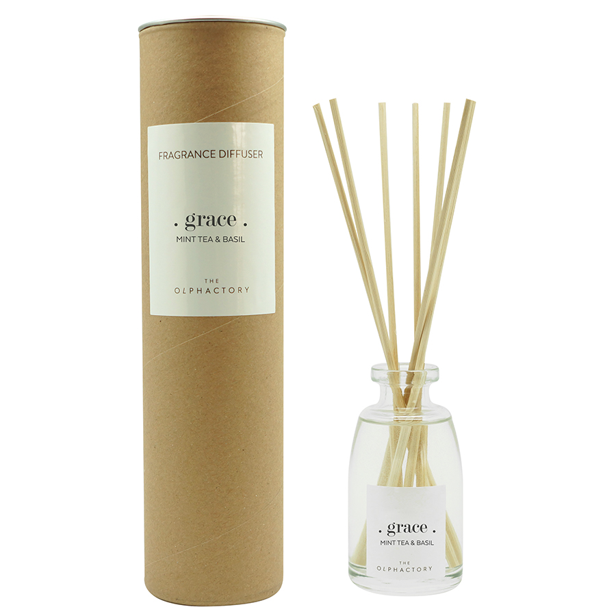 Диффузор ароматический The Olphactory Grace "Мята и бализик" 100 мл AMBIENTAIR  00-3895028 Белый  - Вид №1