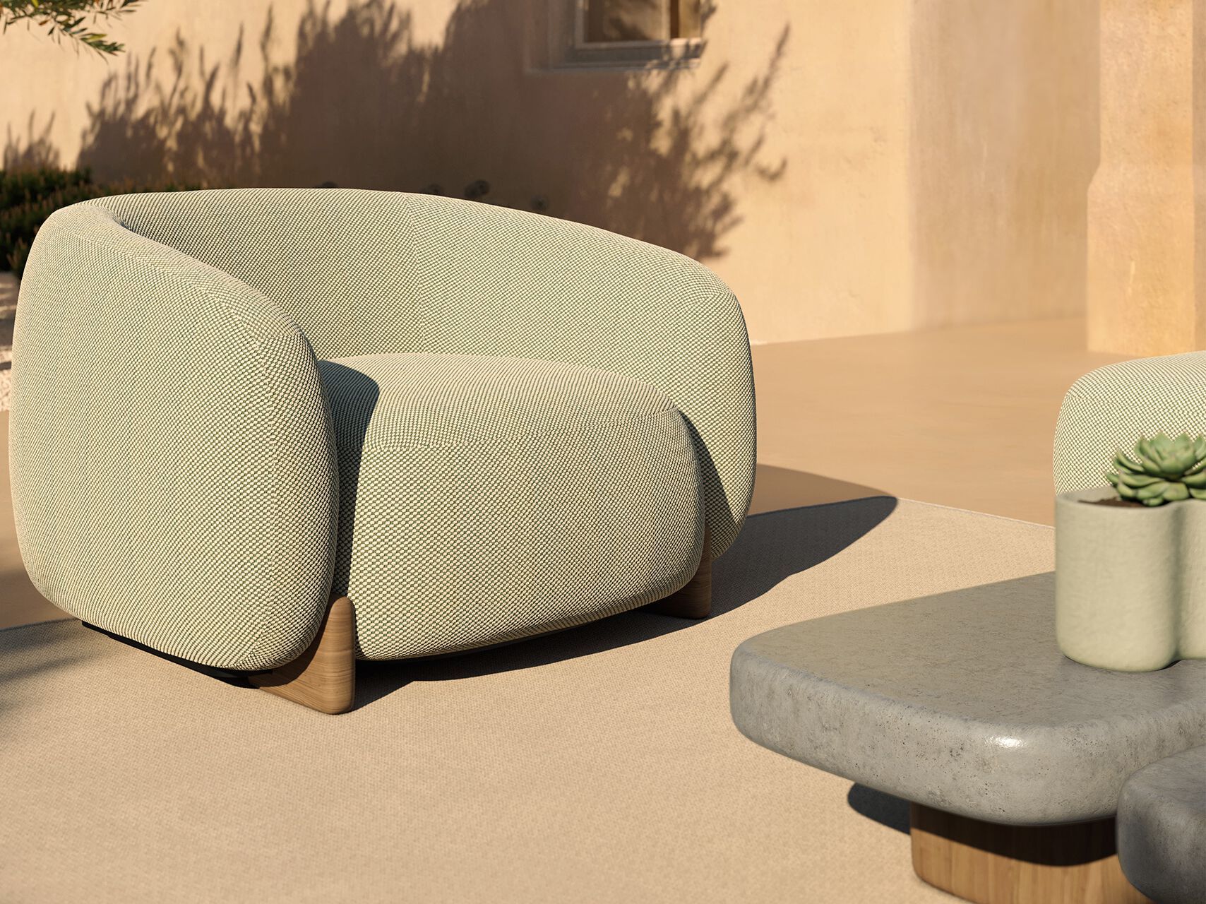 Прямоугольный низкий садовый столик Vondom Milos ARCH-00048812 - Вид №4