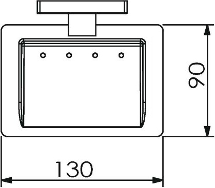 10915B Мыльница подвесная цвет хром LANGBERGER ALSTER - Вид №2