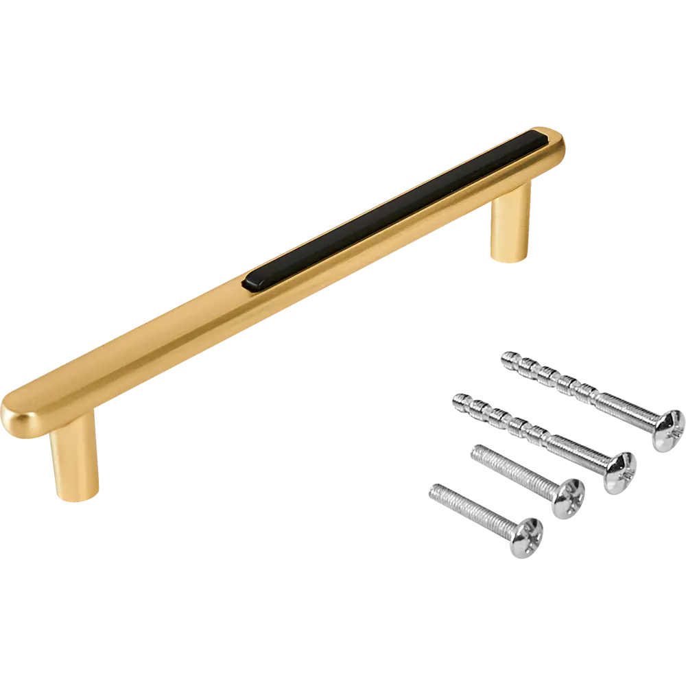 86899792 Ручка-скоба мебельная Roy Fox ЦАМ 128 мм цвет матовое золото STLM-1008317 PALLADIUM  - Вид №3