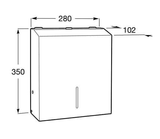 Диспенсер для салфеток из нержавеющей стали Roca Public ARCH-00136194 - Вид №5