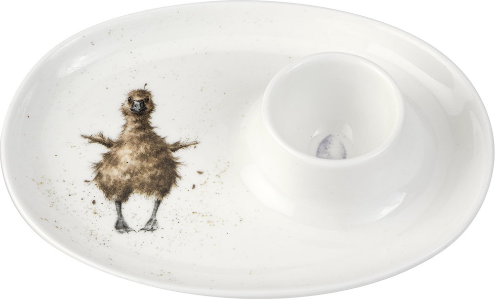 10637560 Royal Worcester Подставка для яйца Royal Worcester "Забавная фауна","Утёнок" 18х13,5см Фарфор костяной 