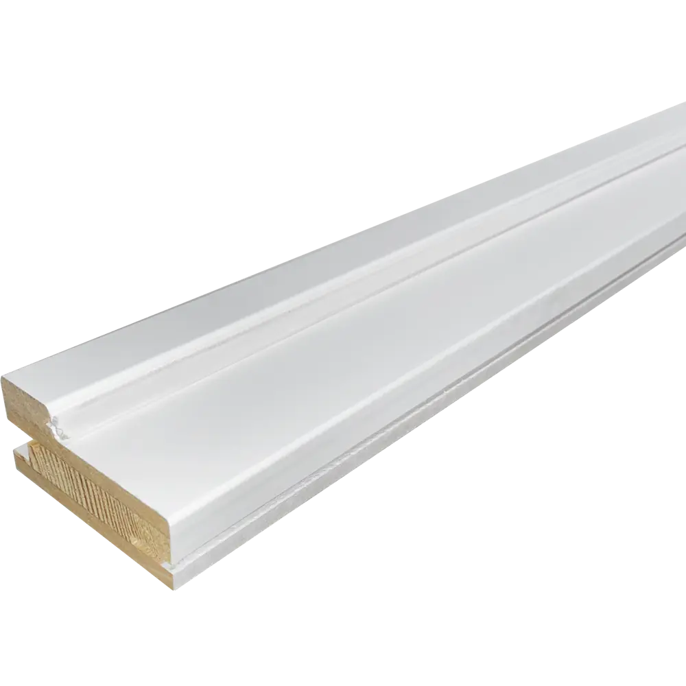 Коробочный брус Твинвуд 2370x74x34 с уплотнителем эмаль цвет белый BELWOODDOORS STLM-2143957 - Вид №1