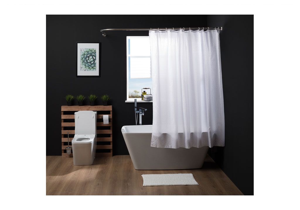 Шторка для ванны Aquanet SC6001A 180см, узорчатая  - Вид №1