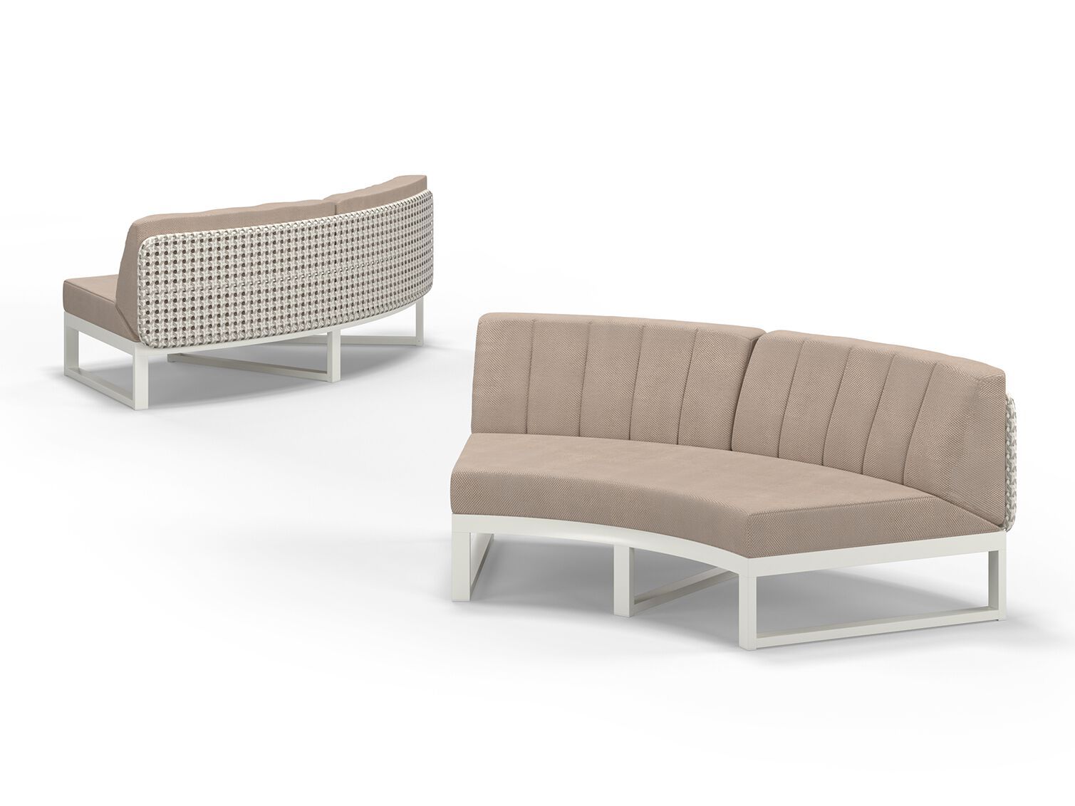 Тканевый изогнутый модульный садовый диван MAMAGREEN Munia ARCH-00029791 - Вид №4