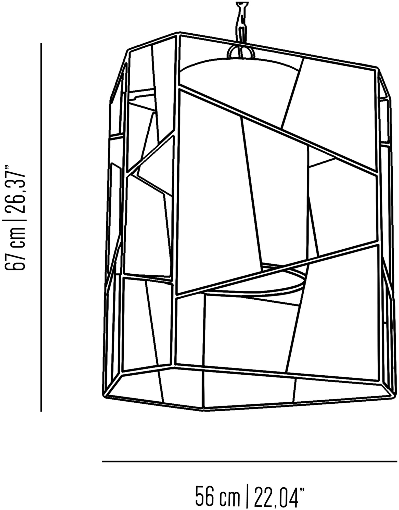 Il Bronzetto Подвесной светильник из латуни Timeless Urb20 - Вид №3