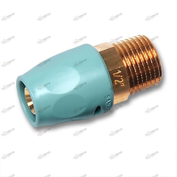 123243G2012 SANHA 23243G 3fit-Push Ниппель с НР 20x1/2 мм 