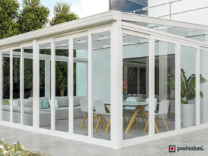 Навесная кровля с фиксированной крышей с термическим сдвигом