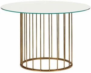 Il Bronzetto Круглый латунный стол Cage Cag06