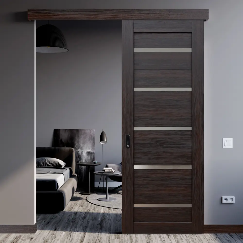 Комплект двери Artens Дукато глухая 70x200 см Hardflex цвет акация с добором 100 мм 89428656 STLM-2121315  - Вид №3