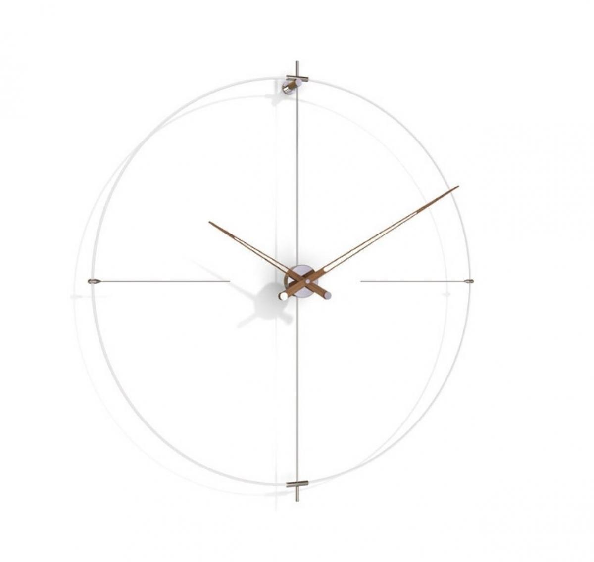 095480 Настенные часы N белый-орех Nomon Bilbao