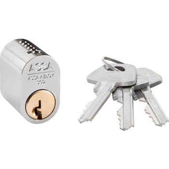 Овальный цилиндр ASSA 1301 ANT с тремя ключами ASSA ABLOY LK01-520 - Вид №2