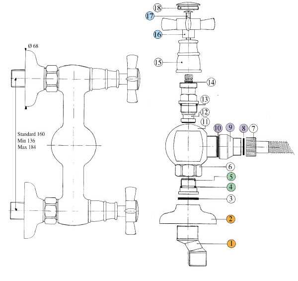 6659200018 Смеситель Bandini Old England Santreyd - Вид №1