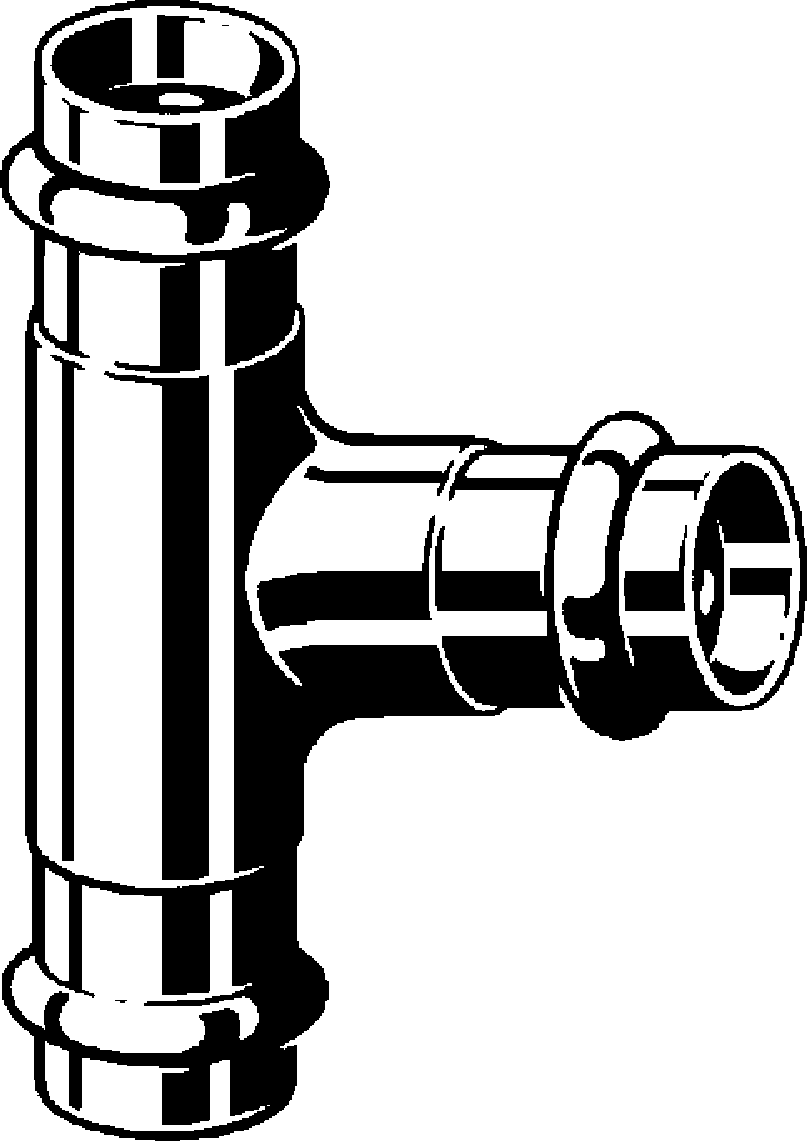 Viega Тройник Sanpress 2218 (314101) 314 101 - Вид №1