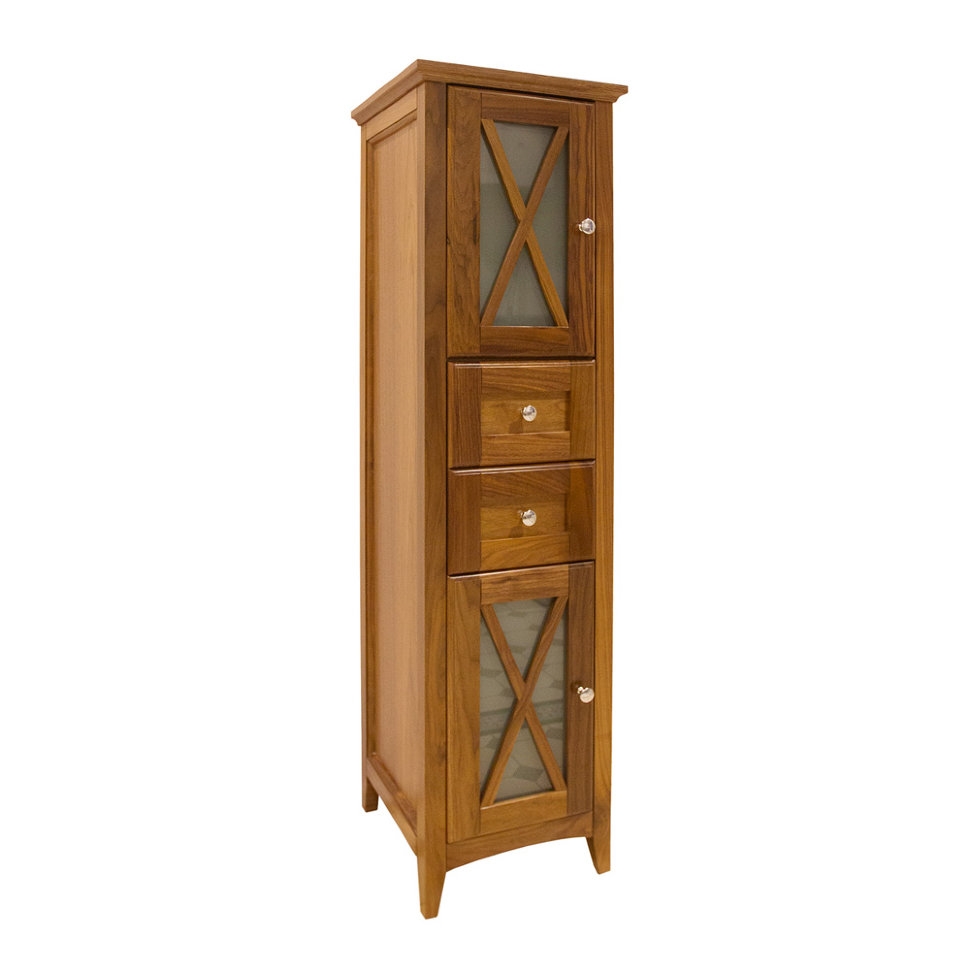 Шкаф-пенал высокий, цвет орех [EU1D] Victorian Burlington EU1D - Вид №1