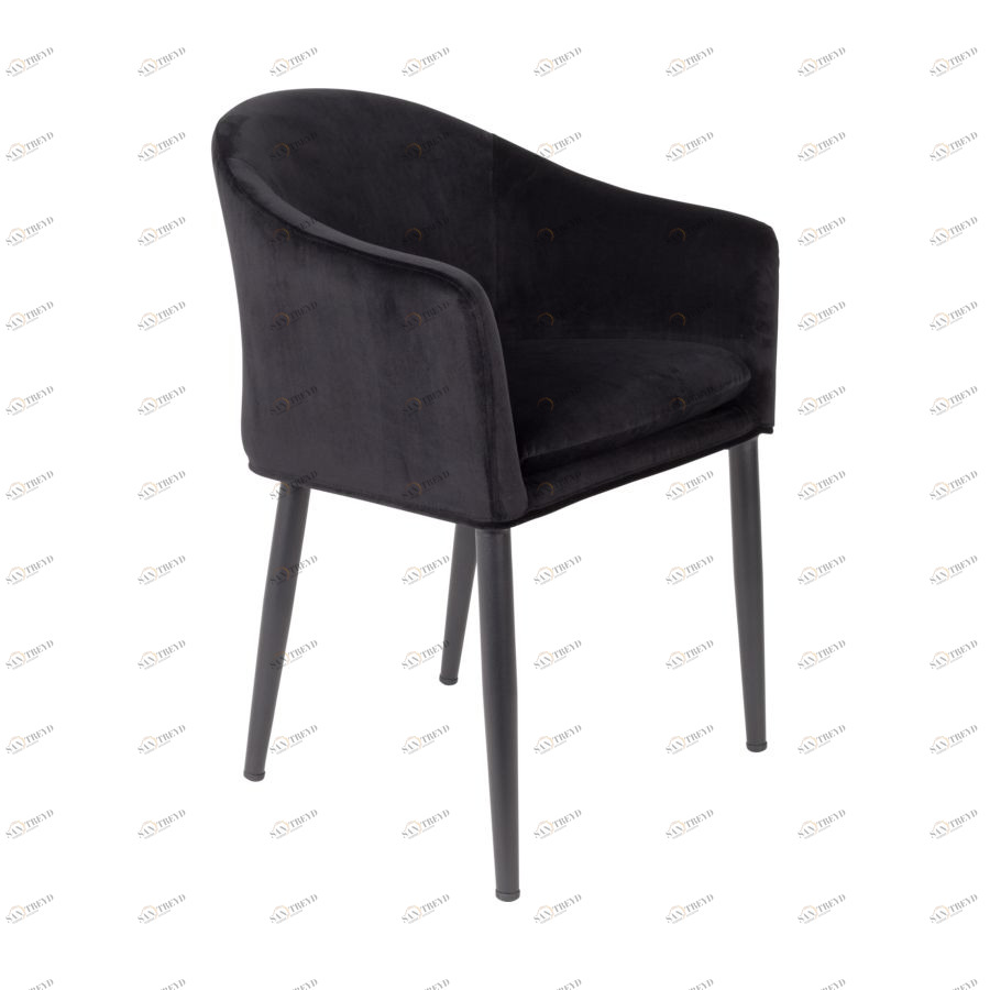 Кресло Catelyn черное White Label Living 1200161