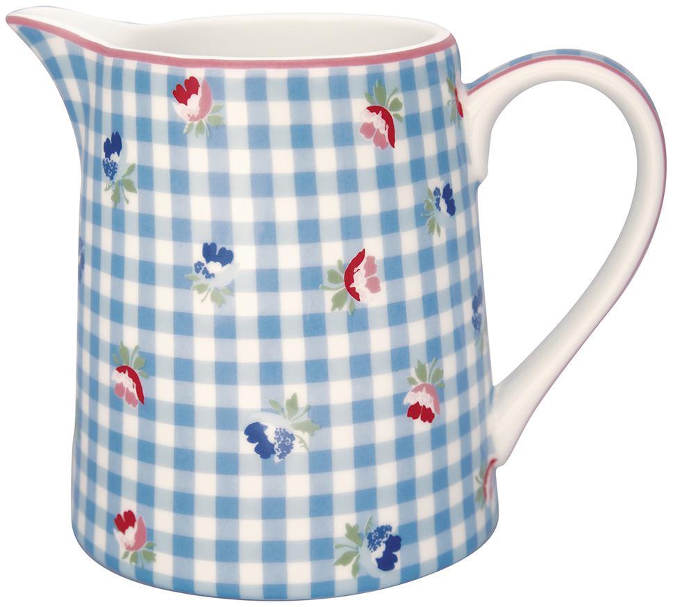 Кувшин Viola check pale blue 500 мл Greengate STWJUG05LVCH2906