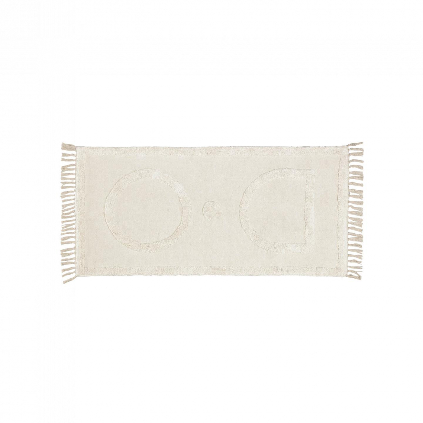 108420 Ковер из 100% хлопка бежевого цвета 70 x 140 см La Forma Bernabela  - Вид №1