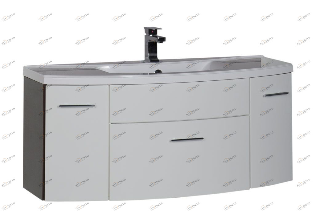 Тумба с раковиной Aquanet Тренто 120 венге 0015650100152905