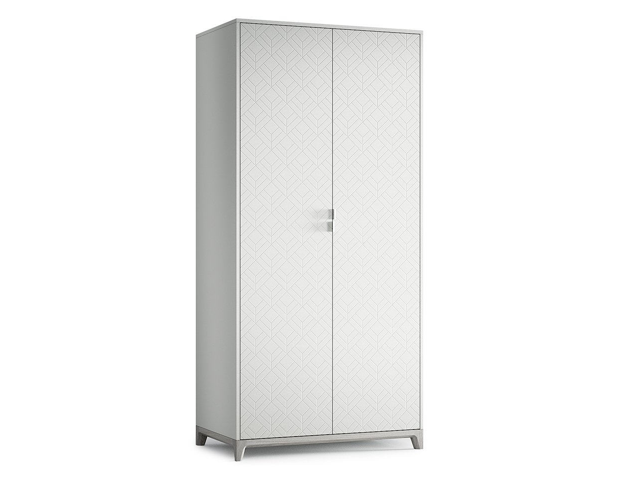 Шкаф распашной двухдверный белый Case №3 THE IDEA  210423 Белый  - Вид №1