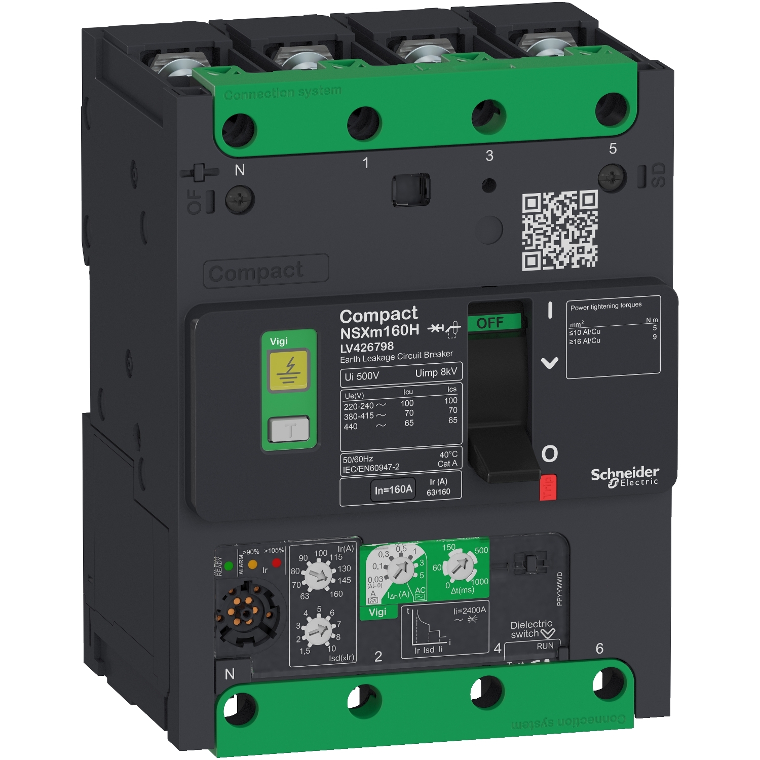 LV426766 Силовой автомат NSX, 25кА, 4P, 50А Schneider Electric Compact 