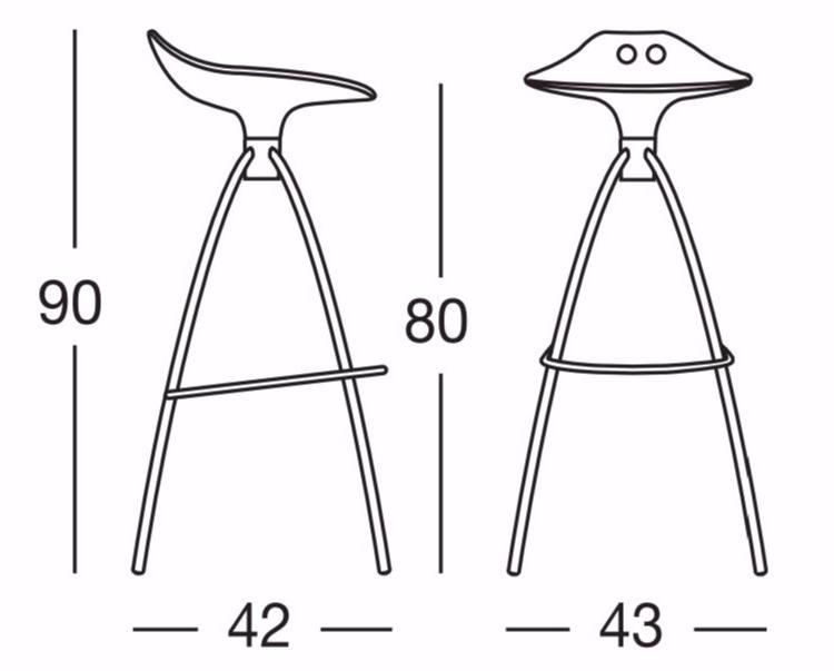 SCAB DESIGN Высокий табурет из поликарбоната Frog sun-id-1488346 - Вид №2