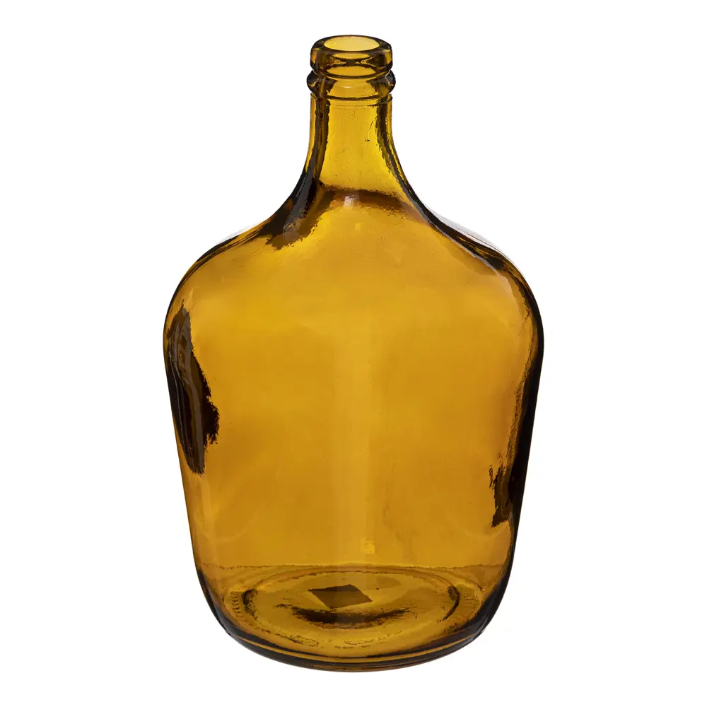Ваза декоративная из переработанного стекла Demijohn цвет янтарный 30 см 189213 86483482 STLM-2078982 Atmosphera 