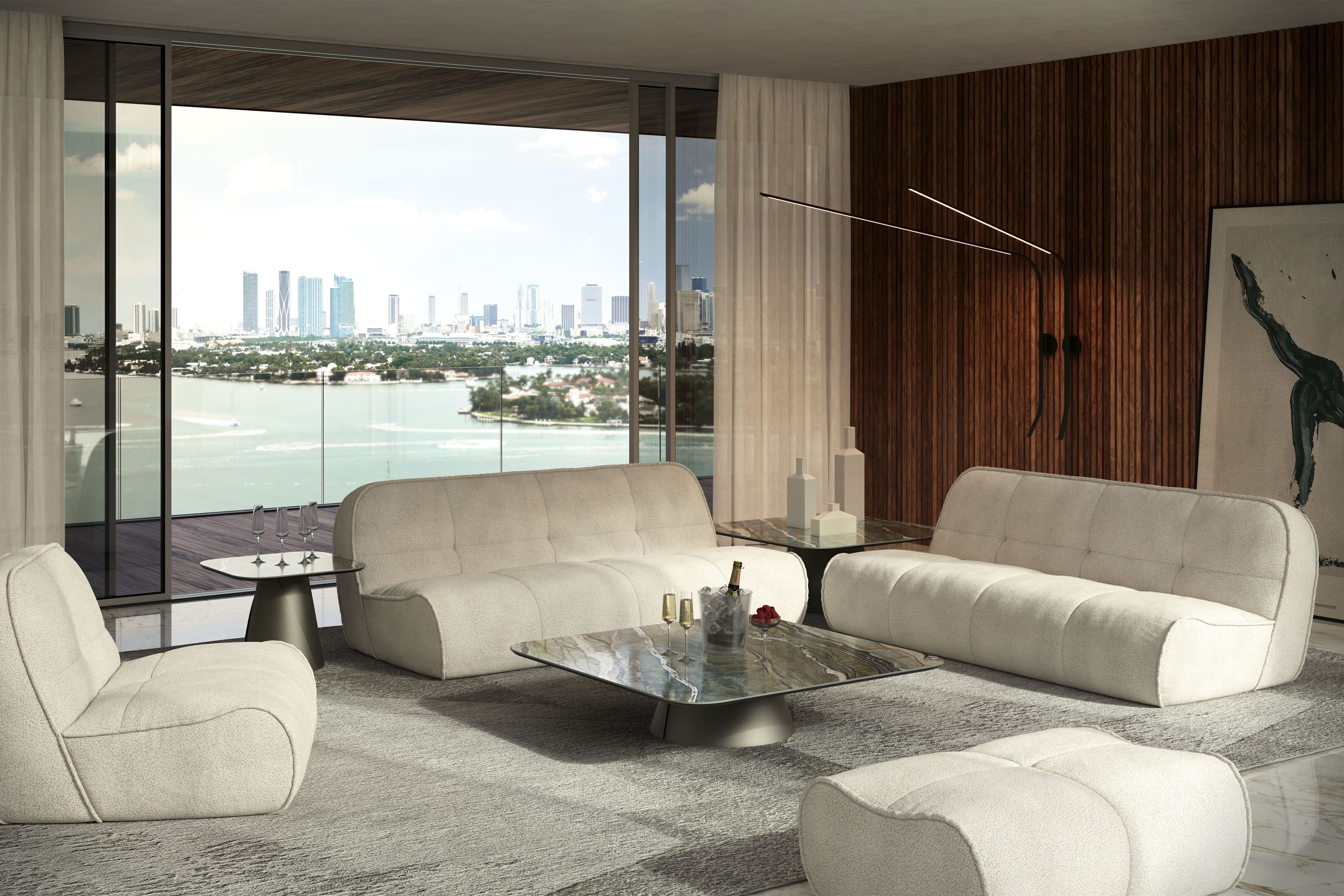 2-местный съемный тканевый модульный диван Cattelan italia SPENCER ARCH-00025203 - Вид №6