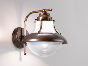 Латунная светодиодная наружная настенная лампа