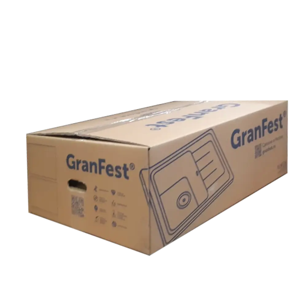 Мойка врезная Granfest VertexGF-V-680L прямоугольная 68x50 см глубина 20 см мрамор цвет топаз 83089086 STLM-2020990  - Вид №7